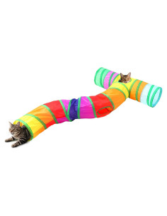 Túnel Interactivo para Gatos Coolcandy S-T 145cm Plegable
