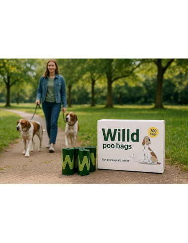 300 Bolsas Compostables XYBiobags para Excremento de Perro