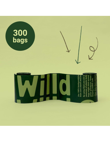 300 Bolsas Compostables XYBiobags para Excremento de Perro