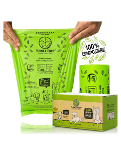 Bolsas Compostables para Desechos de Perro Planet Poop 200 Unidades