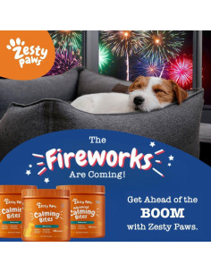 Palitos Dentales Calmantes para Perros Zesty Paws 340g 2