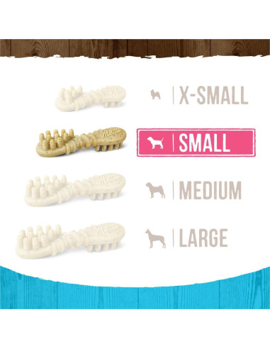 Masticables Dentales Merrick Fresh Kisses para Perros Pequeños 6.8-11.3 Kg - Caja de 36