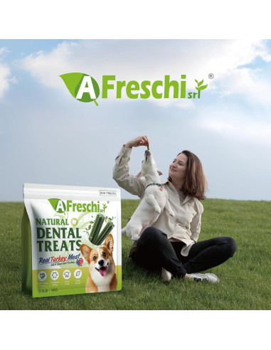 Palitos Dentales de Pavo Afreschi para Perros 1 kg - Hipoalergénicos