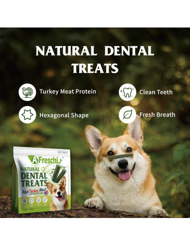 Palitos Dentales de Pavo Afreschi para Perros 1 kg - Hipoalergénicos