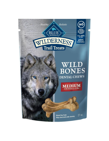 Golosinas Dentales Blue Buffalo Wilderness Medianas 27 oz