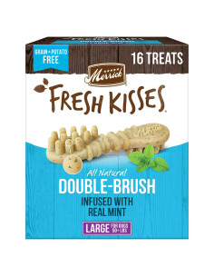 Masticables Dentales Merrick Fresh Kisses para Perros Grandes - 16 Unidades