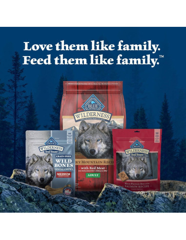 Golosinas Dentales Blue Buffalo Wilderness Medianas 27 oz