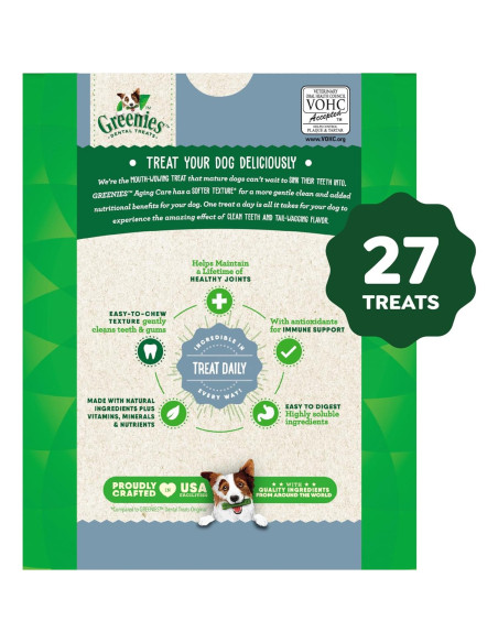 Golosinas Dentales Greenies para Perros Mayores 27 oz