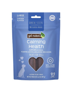 Get Naked Calming Dental Sticks para Perros 187 g Sabor Pollo