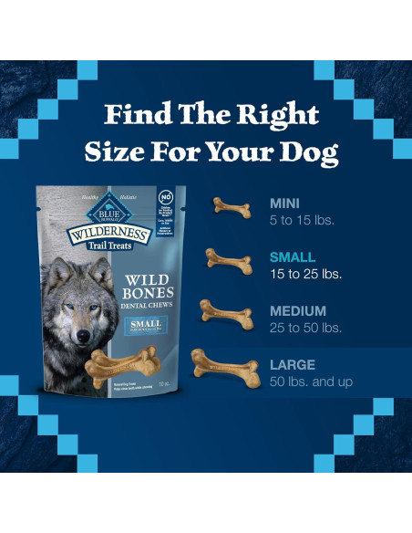 Huesos Salvajes Masticables Dentales Blue Buffalo 283.5 g