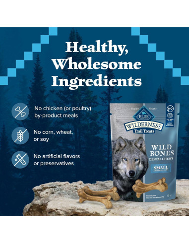 Huesos Salvajes Masticables Dentales Blue Buffalo 283.5 g