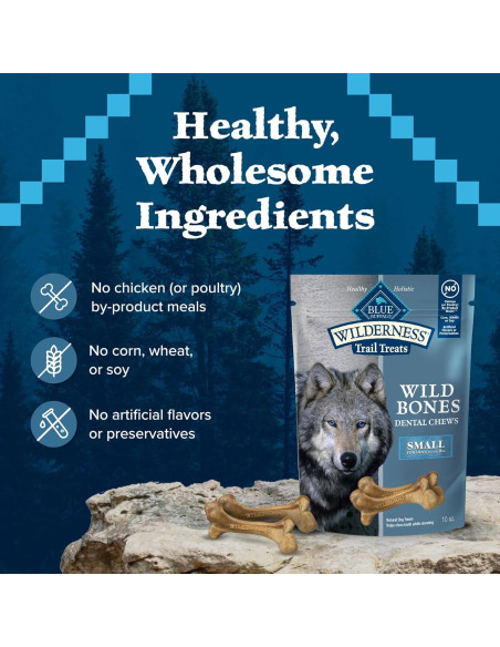 Huesos Salvajes Masticables Dentales Blue Buffalo 283.5 g