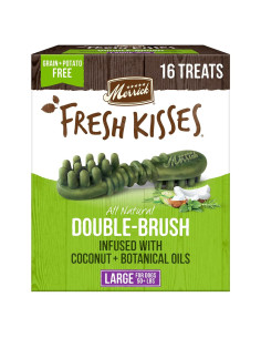 Masticables Dentales Merrick Fresh Kisses Para Perros Grandes 22.68 Kg - Caja 16 Unidades