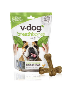 Golosinas Veganas para Perros V-Dog - Huesos Dentales 226.8g