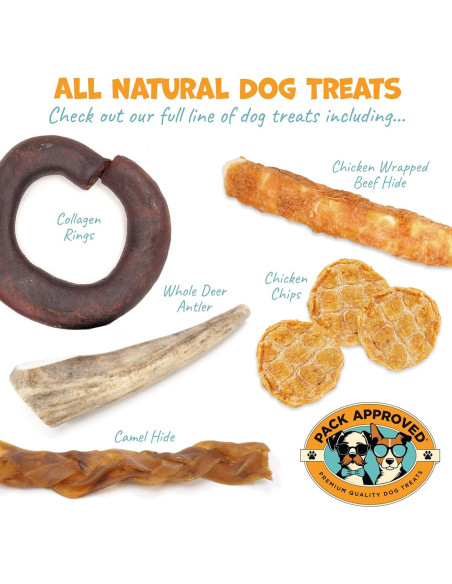 Masticables de Piel de Camello Pack Approved 90.72g - Hipoalergénicos