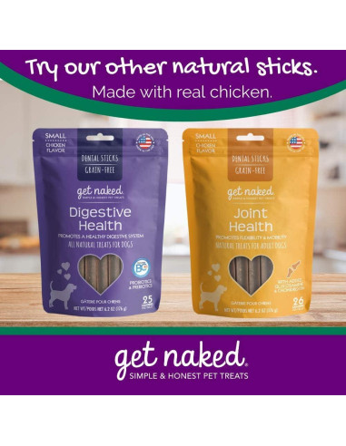 Palitos Masticables Dentales Get Naked 176.4g Control de Peso