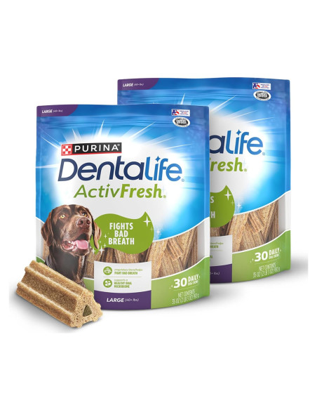 Masticables Dentales DentaLife ActivFresh para Perros Grandes 2x992g