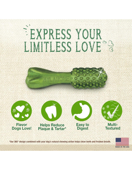 Masticables Dentales Nutri Dent para Perros Sabor Menta Fresca - 5.6 oz