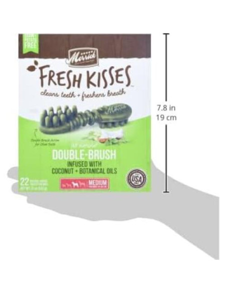 Masticables Dentales Merrick Fresh Kisses 22 Unidades 11-23 Kg