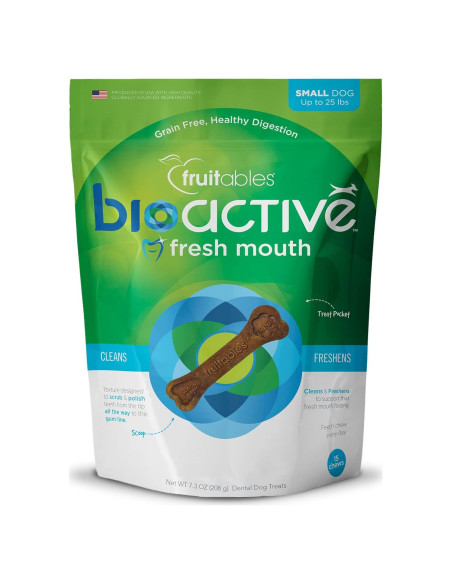 Masticables Dentales BioActivos Fruitables 207g para Perros