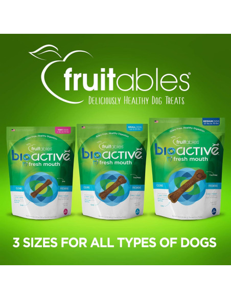 Masticables Dentales BioActivos Fruitables 207g para Perros