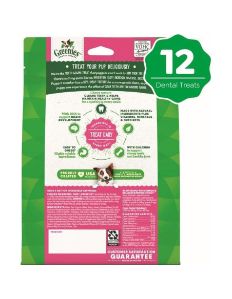 Golosinas Dentales para Cachorros Greenies Original 340 g