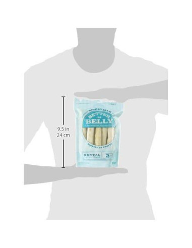 Masticables Dentales para Perros Mejor Barriga 10 Unidades 8.9-10.2 cm