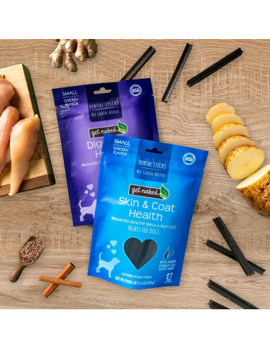 Palitos Masticables Dentales Get Naked 176g para Perros