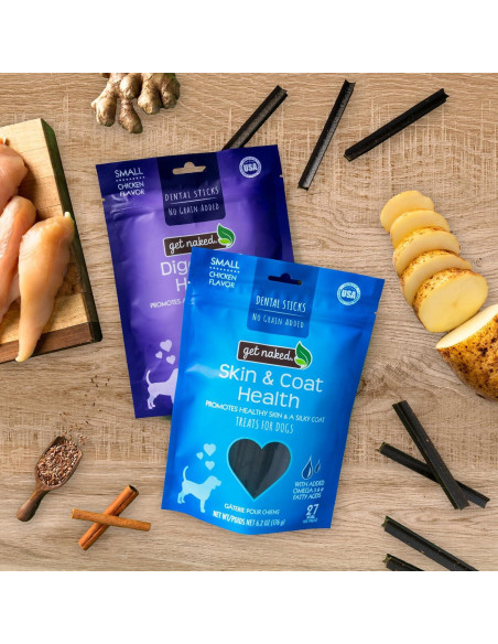 Palitos Masticables Dentales Get Naked 176g para Perros