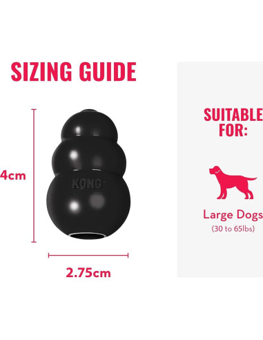 KONG Extreme Juguete para Perros Grandes - Caucho Natural Duradero - Paquete de 2