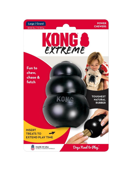 KONG Extreme Juguete para Perros Grandes - Caucho Natural Duradero - Paquete de 2