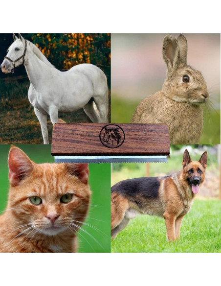 Cepillo Deshedding I.N Premium para Perros, Gatos y Caballos 12.7 cm