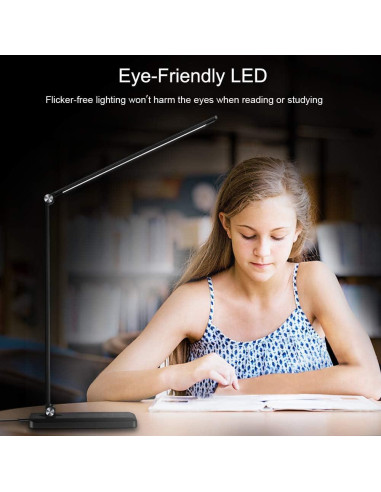 Lámpara de Escritorio LED AFROG 8 en 1 Cargador Inalámbrico 10W