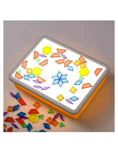 Mesa de Luz LED PreTrans 16" (40.64 cm) Amarilla para Niños