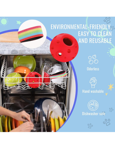 Juguete Masticable Rellenable para Perros Larimuer Rojo