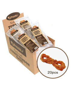 Cuerda de Tendón de Pavo Natural Afreschi 20 Unidades Hipoalergénico