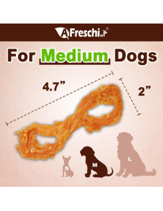 Cuerda de Tendón de Pavo Natural Afreschi 20 Unidades Hipoalergénico 2