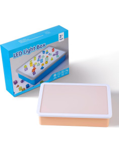 Mesa de Luz LED PreTrans 16" (40.64 cm) Amarilla para Niños 2