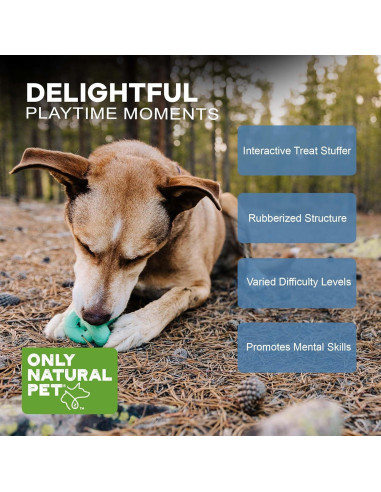 Juguete Rellenable para Perros Solo Natural Pet Treat Knot - Goma Natural Interactivo