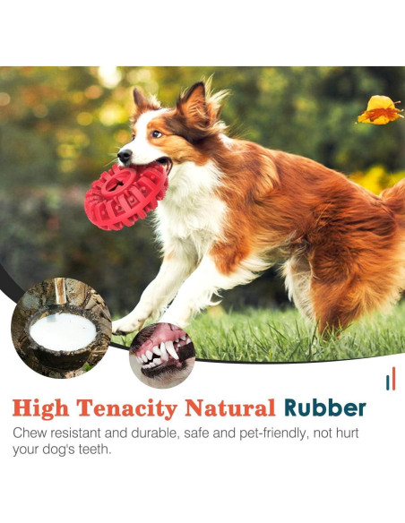 Juguete Indestructible para Perros Lewondr Rojo 13.68cm