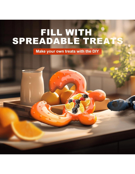 Juguete para Masticar Perros Quizvi Grande Naranja 15.7cm