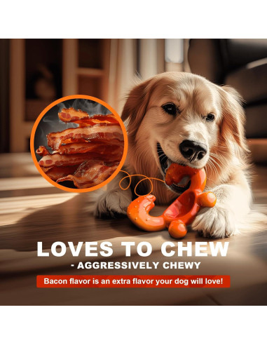 Juguete para Masticar Perros Quizvi Grande Naranja 15.7cm