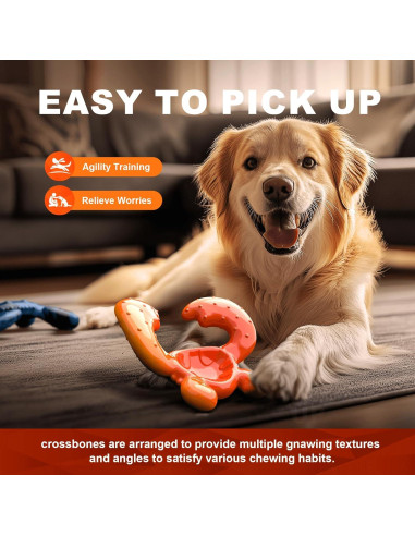 Juguete para Masticar Perros Quizvi Grande Naranja 15.7cm