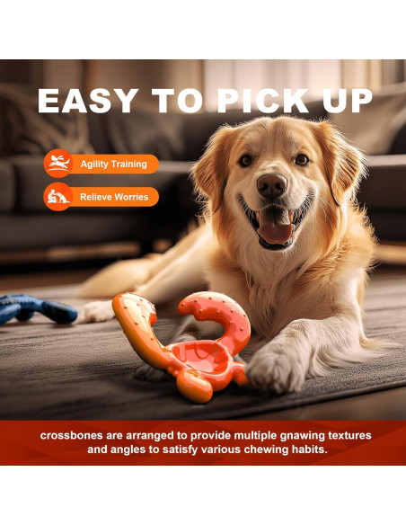 Juguete para Masticar Perros Quizvi Grande Naranja 15.7cm