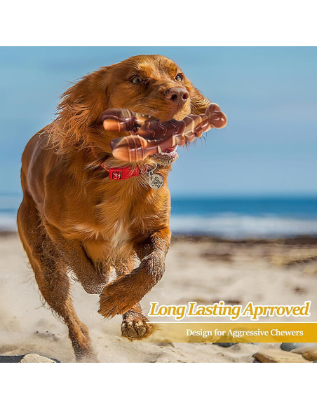 Juguete Indestructible para Perros NEZIN Sabor Carne 20cm