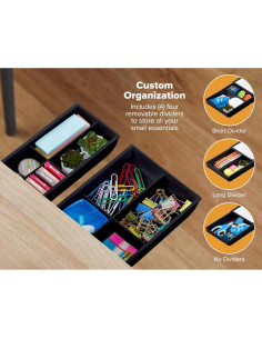 Organizador de Cajón Bajo Escritorio Bostitch Konnect - 2 Piezas 2
