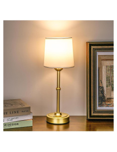 Lámpara de Mesa LED Dorada Recargable 6000mAh Dimmable