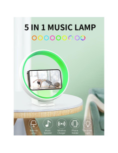 Altavoz Bluetooth Inalámbrico POSVIU con Luz RGB y Carga 15W 2