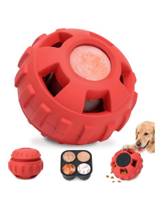 Juguete dispensador de golosinas para perros PetZee rojo