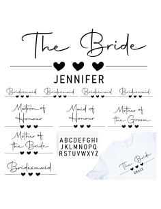 Set 26 Calcomanías de Vinilo Glenmal para Bodas - Negro